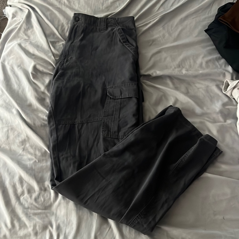 gray cargo pants